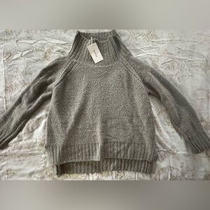 FRAME high neck Gray Women's Sweater BNWT LARGE